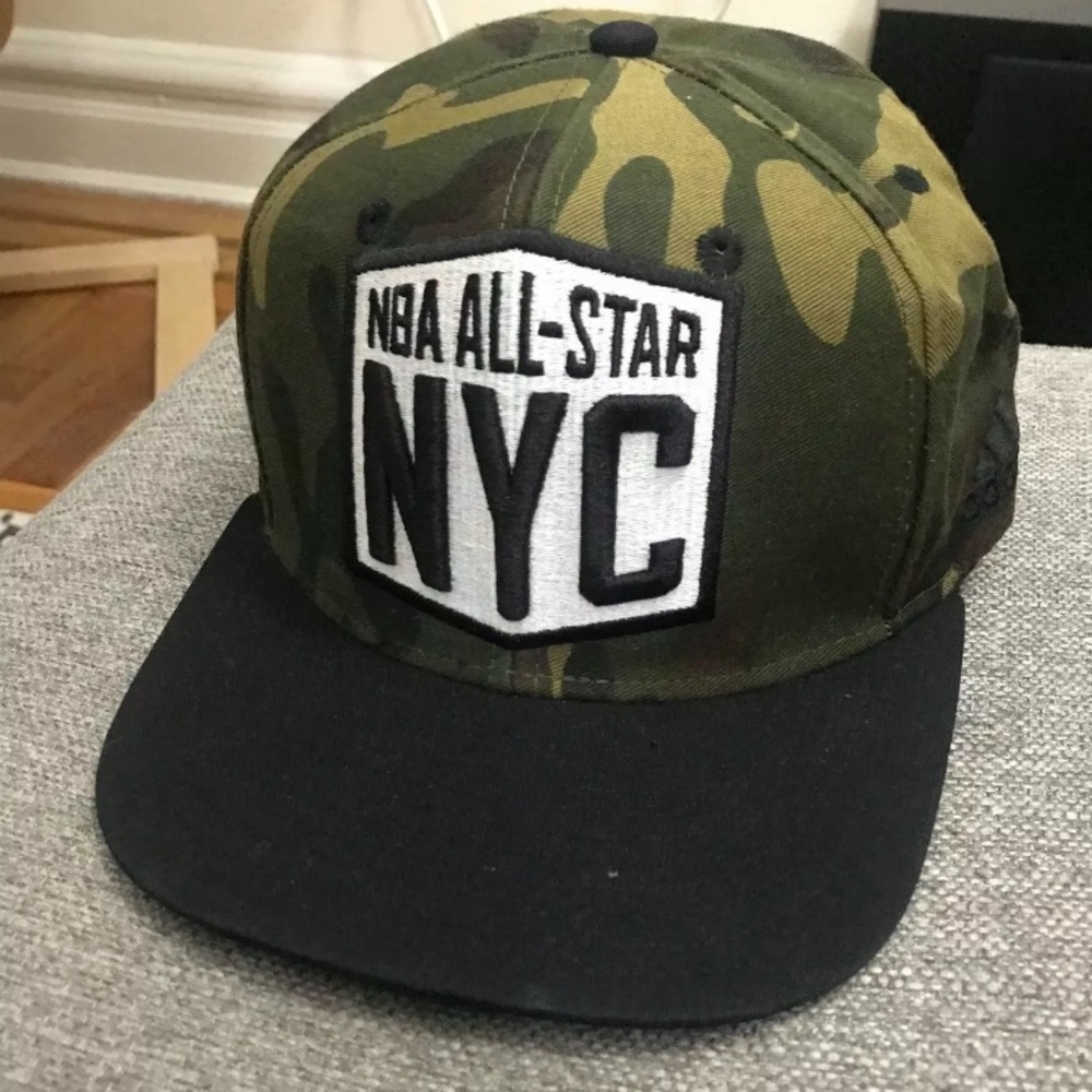 Adidas NBA 2015 All Star NYC Snapback Cap Hat Camo